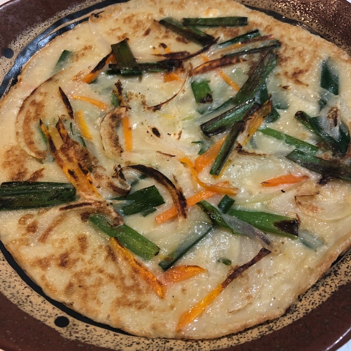 簡単!たこ焼きの粉で作るチヂミ